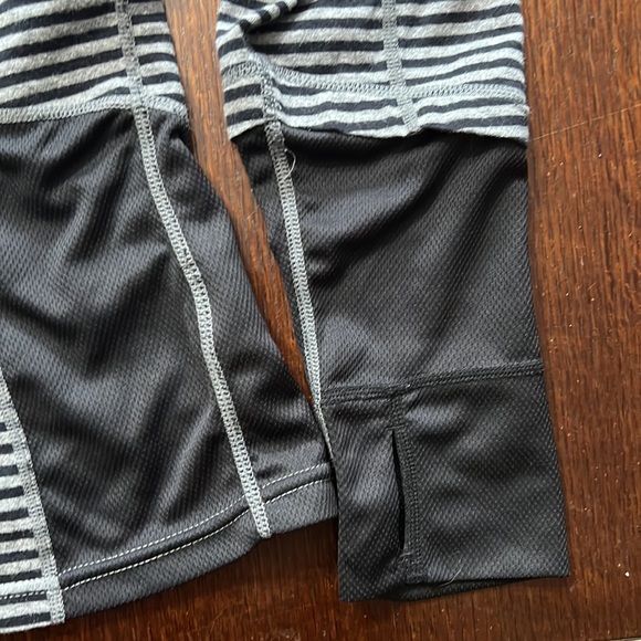 LOT C9 Champion & MPG Long Sleeve 1/4 Zip Top Gray w/Lime Pink w/Stripes S & SP - Picture 5 of 13